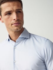 BOSS Blue Regular Fit Shirt In Structured - Image 4 of 5