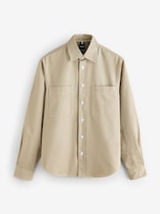 BOSS Natural Relaxed Fit Shirt In 100% Cotton Twill - Image 1 of 1