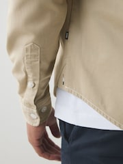 BOSS Natural Relaxed Fit Shirt In Cotton Twill - Image 5 of 6