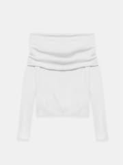 Mint Velvet Cream Knit Bardot Jumper - Image 4 of 4