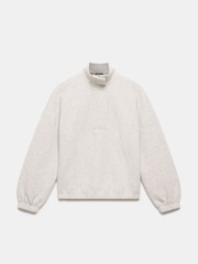 Mint Velvet Grey Textured Sweatshirt - Image 3 of 4