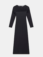 Mint Velvet Black Mesh Jersey Maxi Dress - Image 4 of 4