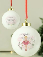 Personalised Sugar Plum Fairy Bauble by PMC - Image 1 of 3