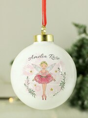 Personalised Sugar Plum Fairy Bauble by PMC - Image 2 of 3