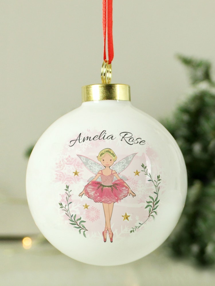 Personalised Sugar Plum Fairy Bauble by PMC - Image 2 of 3