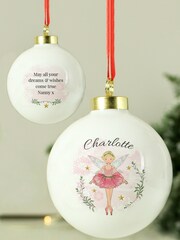 Personalised Sugar Plum Fairy Bauble by PMC - Image 3 of 3