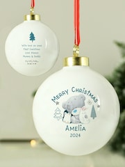 Personalised Tiny Tatty Teddy Christmas Bauble by PMC - Image 1 of 3