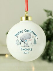 Personalised Tiny Tatty Teddy Christmas Bauble by PMC - Image 2 of 3