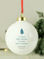 Personalised Tiny Tatty Teddy Christmas Bauble by PMC - Image 3 of 3