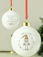 Personalised Christmas Gonk Bauble by PMC - Image 1 of 3