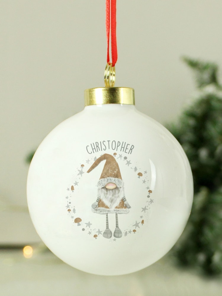 Personalised Christmas Gonk Bauble by PMC - Image 3 of 3