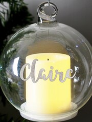Personalised Christmas LED Candle Bauble by PMC - Image 2 of 3