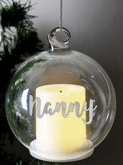 Personalised Christmas LED Candle Bauble by PMC - Image 3 of 3