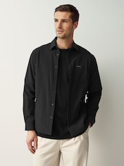 BOSS Black Relaxed-Fit Stretch Overshirt - Image 1 of 5
