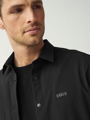 BOSS Black Relaxed-Fit Stretch Overshirt - Image 3 of 5