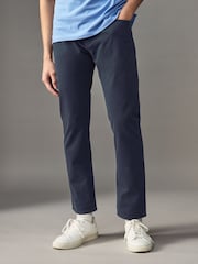 BOSS Blue Stretch Cotton Delaware Trousers - Image 1 of 5