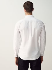 BOSS White Button-Down Regular-Fit 100% Cotton Shirt - Image 2 of 5