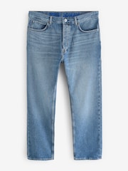 HUGO Blue Stonewashed Regular Fit Cotton Denim Jeans - Image 5 of 5