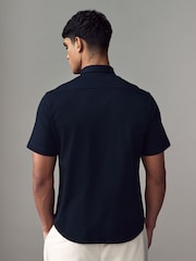 BOSS Blue Chrome Regular Fit Motion Oxford 100% Cotton Shirt - Image 2 of 4