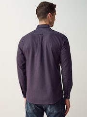 Пурпурный - BOSS Button-Down Regular-Fit 100% Cotton Shirt - Изображение 2 из 5