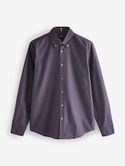 Пурпурный - BOSS Button-Down Regular-Fit 100% Cotton Shirt - Изображение 5 из 5