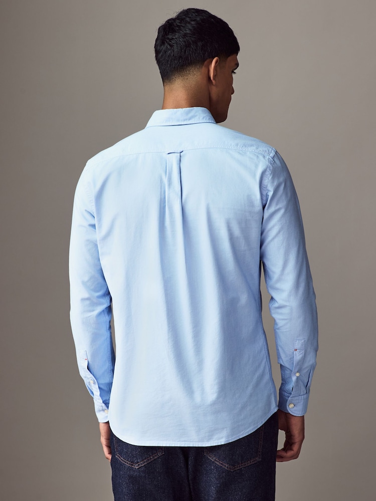 Синий для покрытия - BOSS Button-Down Regular-Fit 100% Cotton Shirt - Изображение 2 из 6