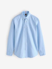 Синий для покрытия - BOSS Button-Down Regular-Fit 100% Cotton Shirt - Изображение 6 из 6