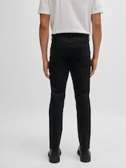 BOSS Black Stretch Cotton Delaware Trousers - Image 2 of 6