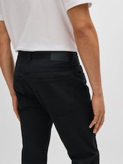 BOSS Black Stretch Cotton Delaware Trousers - Image 4 of 6