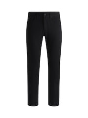 BOSS Black Stretch Cotton Delaware Trousers - Image 5 of 6