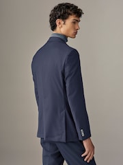 BOSS Blue Micro Pattern Regular Fit Wool Jacket - Image 2 of 4