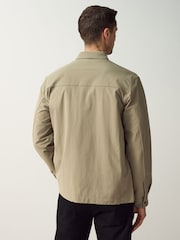BOSS Green Relaxed-Fit Stretch Overshirt - Image 2 of 5