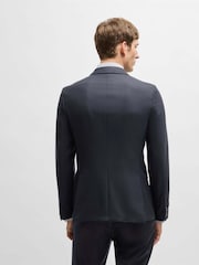 BOSS Blue Slim Fit Micro Pattern Stretch Jacket - Image 2 of 6