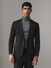 HUGO Black Hugo Wool Blend Suit Jacket - Image 1 of 5