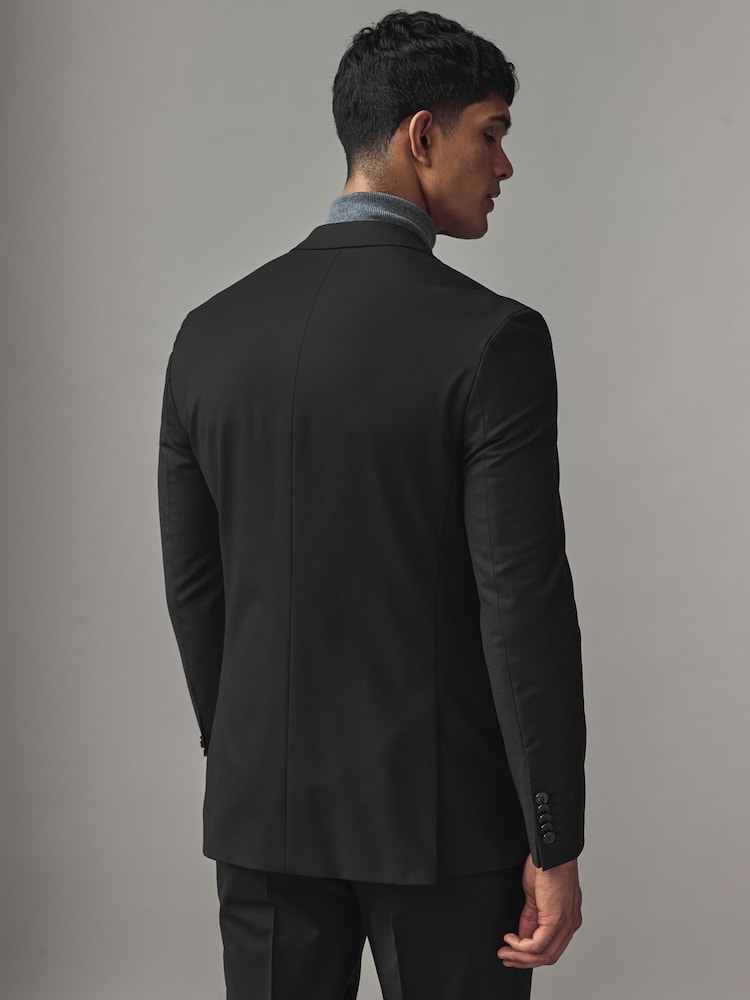 HUGO Black Hugo Wool Blend Suit Jacket - Image 2 of 5