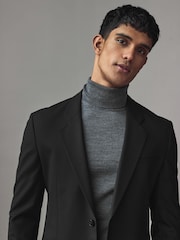 HUGO Black Hugo Wool Blend Suit Jacket - Image 3 of 5