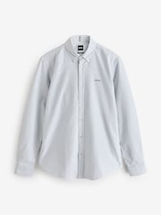 BOSS Blue Logo Detail Slim Fit Shirt - Image 5 of 5