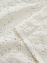 Blanco crudo - Lace Button Frill Half Sleeve Top - Imagen 9 de 9