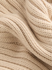 Beige Stone 100% Cotton Crew Neck Ribbed Knitted Tank - Image 3 of 3