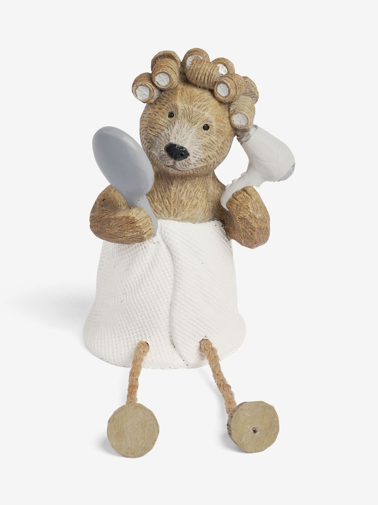 Natural Bertie Bear Hamish Hair Ornament - Image 1 of 2