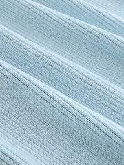 Blue Pale Knitted Co-Ord Tank Vest - Image 7 of 8
