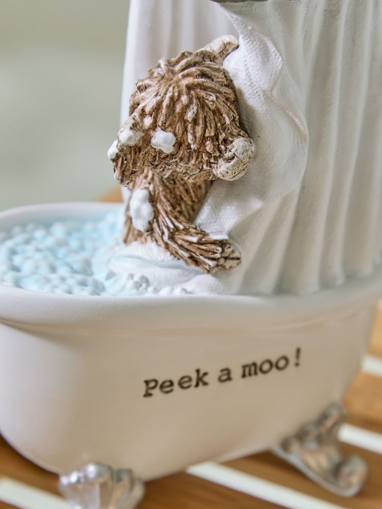 Natural Hamish the Highland Cow Bathroom Bath Ornament - Image 2 of 3