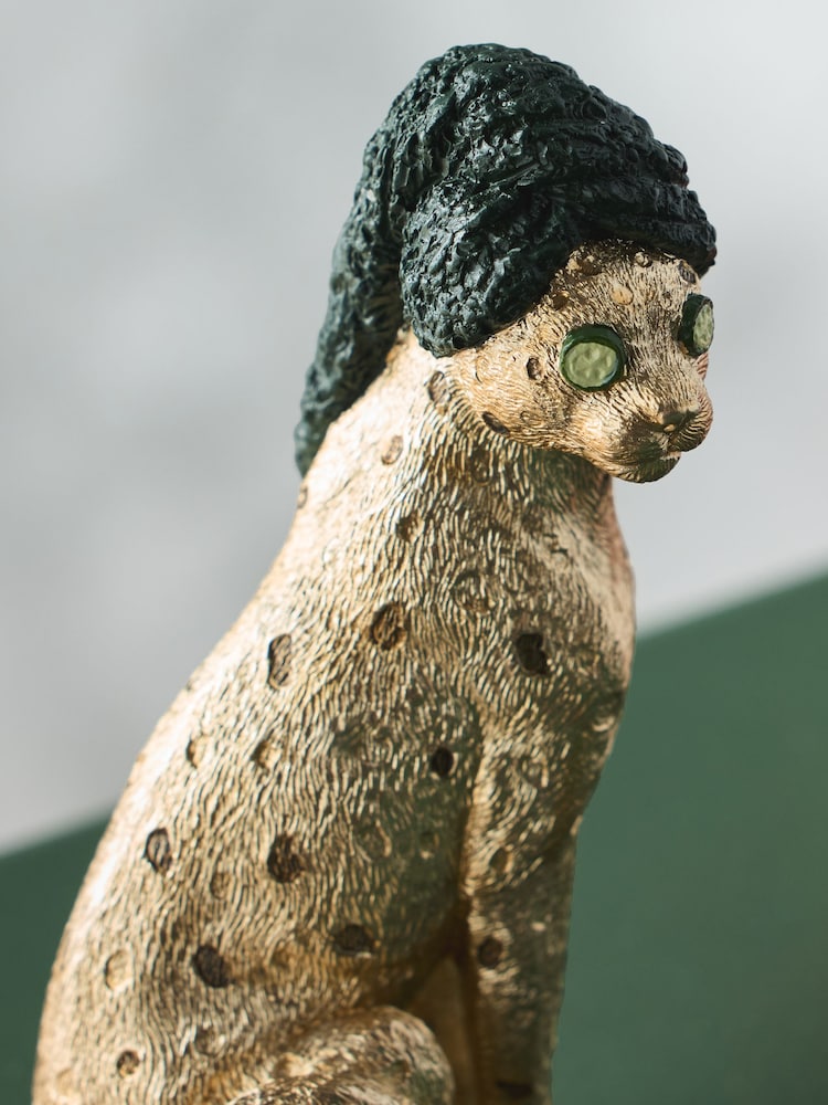 Gold Cheetah Hair Wrap Ornament - Image 2 of 4