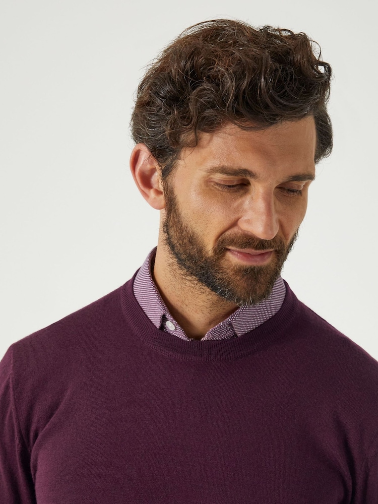 Skopes Red Alex Merino Blend Crewneck Sweater - Image 3 of 5