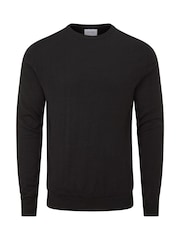 Skopes Black Alex Merino Blend Crewneck Sweater - Image 4 of 5
