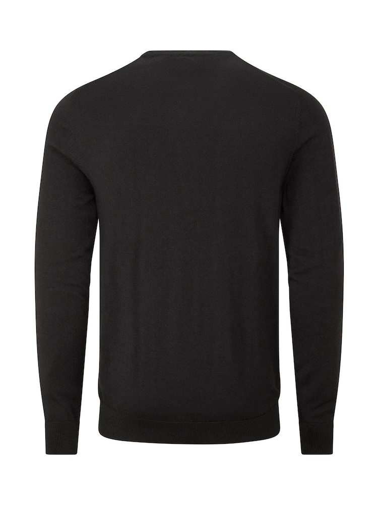 Skopes Black Alex Merino Blend Crewneck Sweater - Image 5 of 5