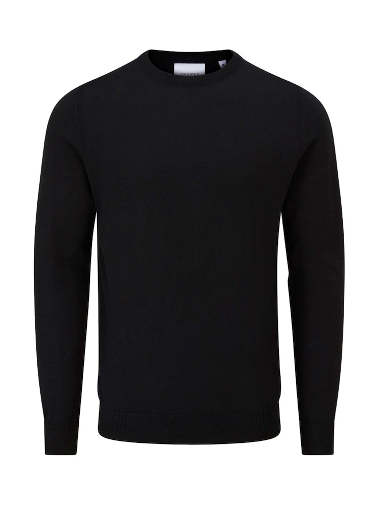 Skopes Black Alex Merino Blend Crewneck Sweater - Image 9 of 9 Skopes Black Alex Merino Blend Crewneck Sweater - Image 9 of 9