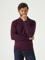 Skopes Claret Red Brad Polo Jumper - Image 1 of 5