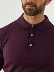 Skopes Claret Red Brad Polo Jumper - Image 3 of 5