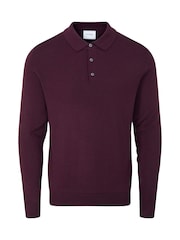 Skopes Claret Red Brad Polo Jumper - Image 4 of 5